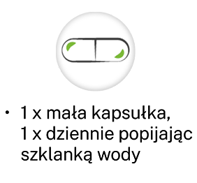 kapsułka - grafika, 1 x kapsułka tylko 1 x dziennie